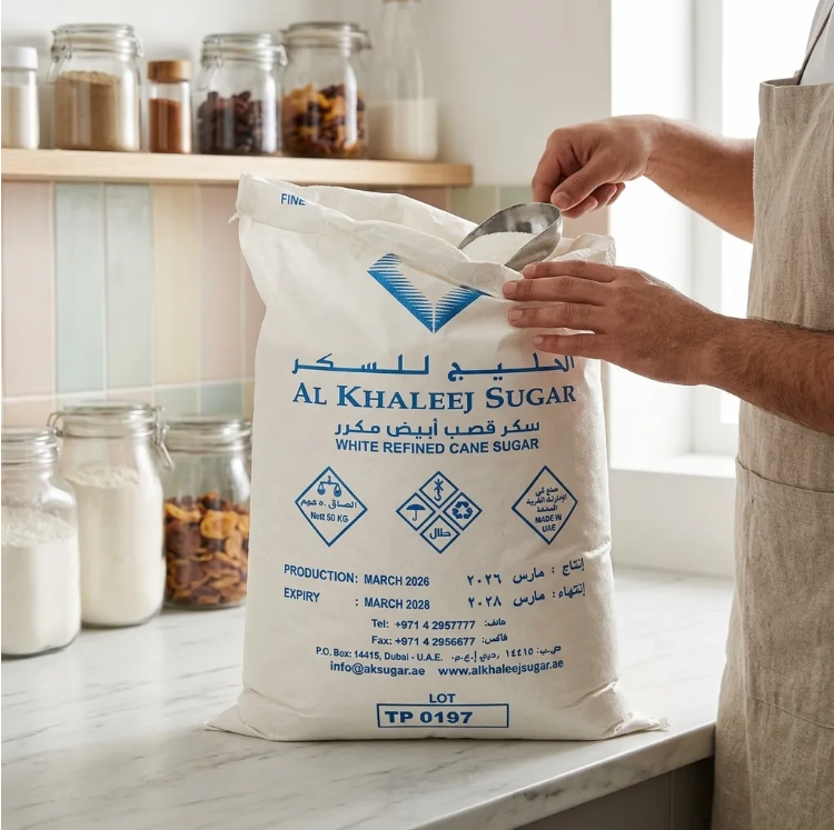 Al Khaleej White Refined Cane Sugar 50kg