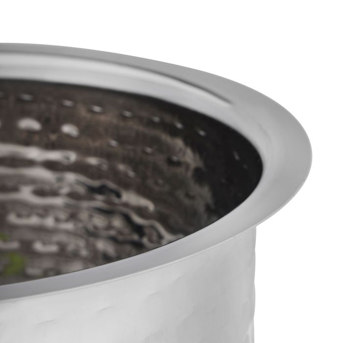 Hammered Pot, 2.8L Stainless Steel Tope, RF10762 | Friendly Tope/ Patila/ Cookware Set With Flat Bottom | Gas Stove Friendly, Heavy Gauge Tope Set For Cooking