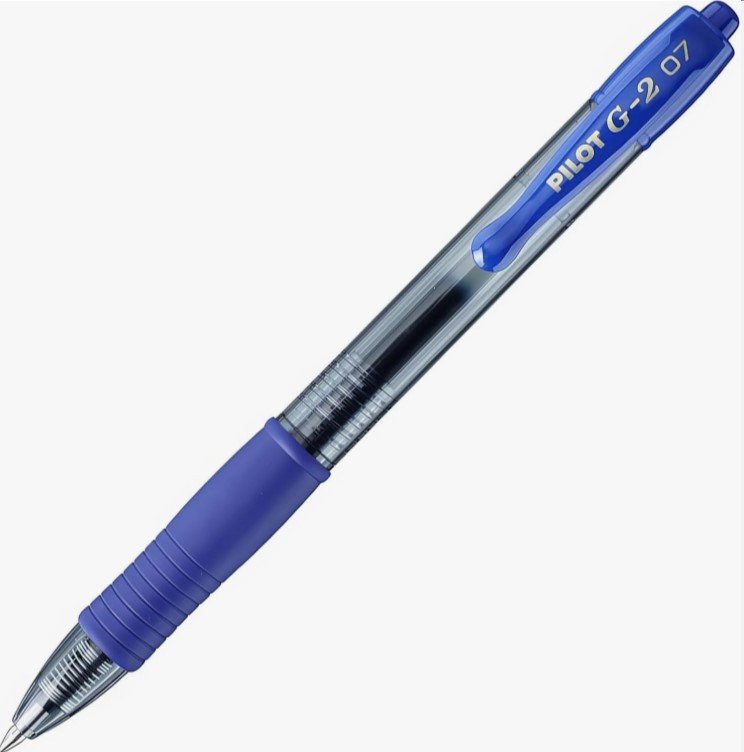 Pilot Retractable Gel Pen, BL-G2-7-B, 0.7MM, Blue