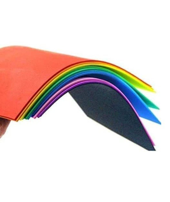 Glitter Eva Foam Sheet A4 W/Out Sticker, 21x29cm 2mm (10pcs/Pack) - Assorted Color