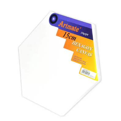 Artmate Hexagon shape Canvases, 15cm Size - JIGNE5301H15