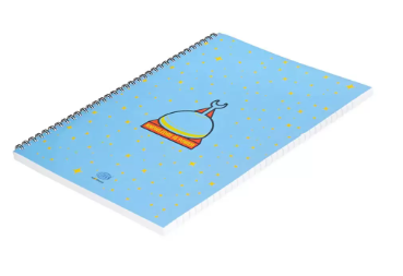 10-Piece FIS Spiral Soft Cover Notebook Single Line A4, 100-Sheets - FSNBA41908S