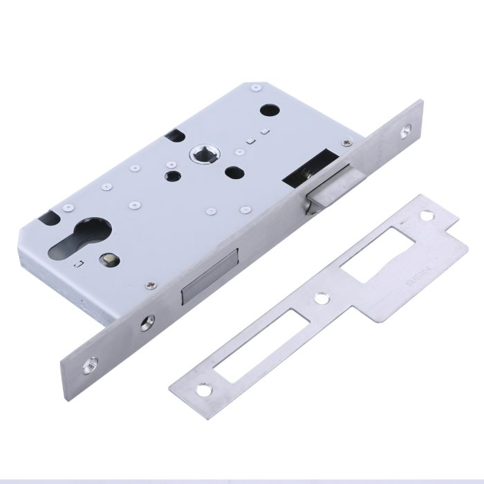 Geepas Sash Lock - Stainless Steel Lock | SS 304 Bolts | Latch Bolt & Dead Bolt | Ideal For Bedroom, Bathroom And More | Retardant Material | 235mm Forend Plate | 2 Years Warranty