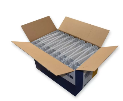 Pack of 48 Dual Ring Polypropylene Binder File Grey