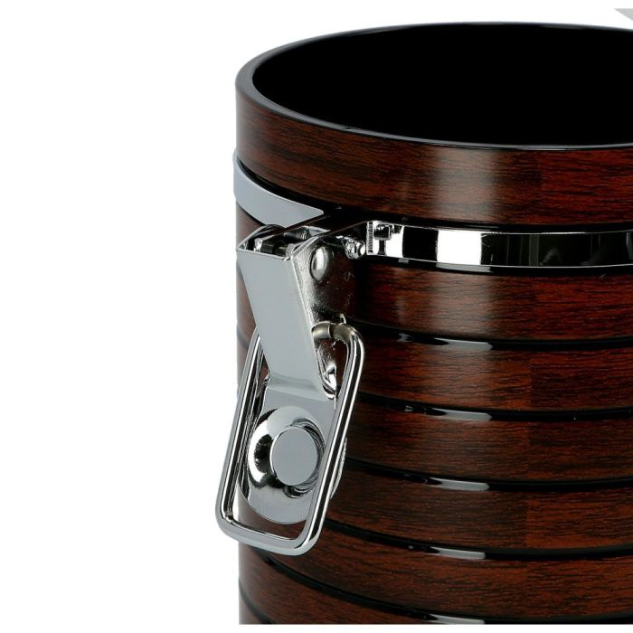 Royalford RF8222 790 ML Cherrywood Acrylic Canister - Transparent Lid Coffee Container Storage, Kitchen Storage Jars With Durable Locking Tab | Ideal For Kichen Storage