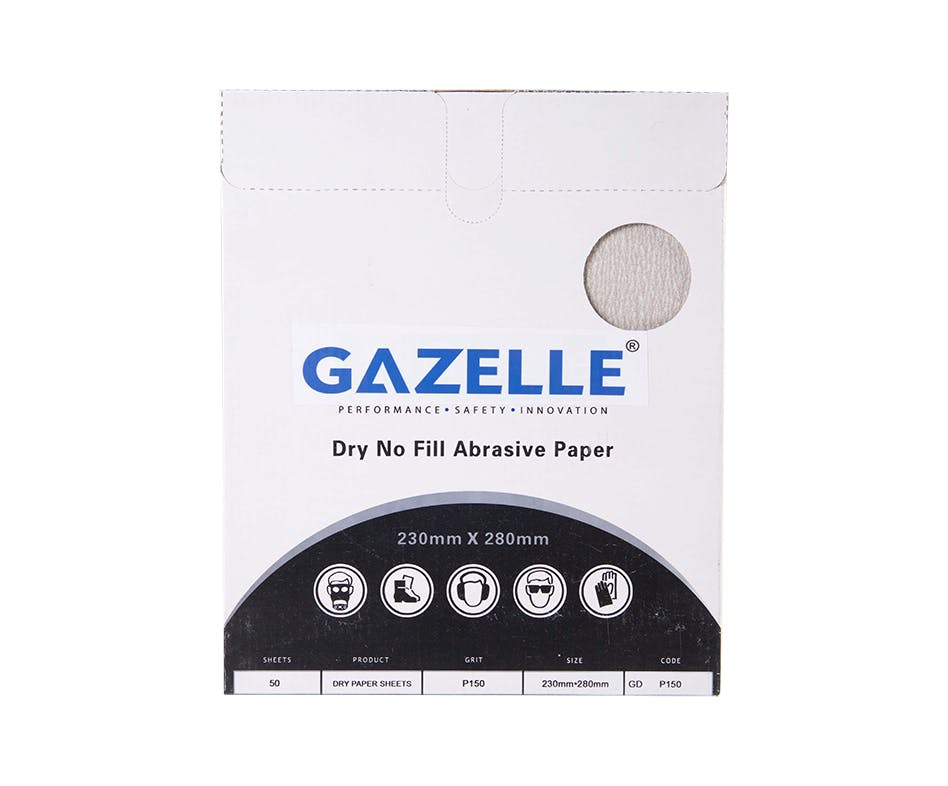 GAZELLE GDP100 DRY ABRASIVE PAPER 100G (PACK OF 50)
