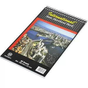 20-Piece FIS Spiral Shorthand Books, 5 mm Square (80 Sheets x 20-Piece) 127x205 mm Size - FSSH5MMINT5