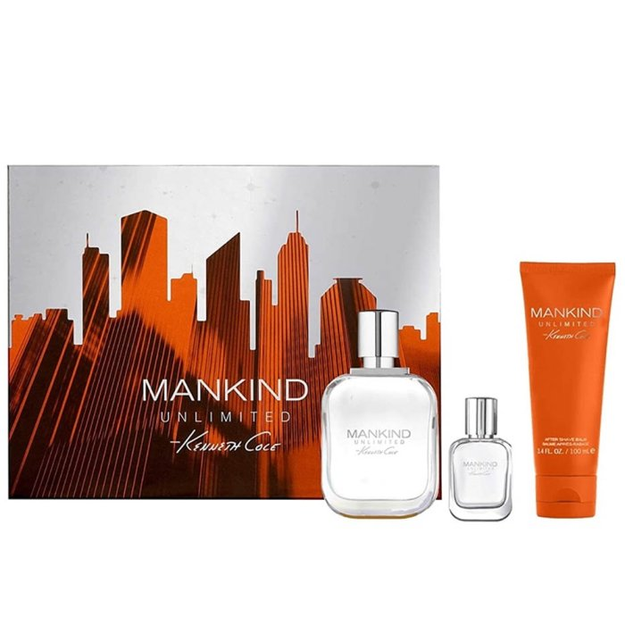 KENNETH COLE MANKIND UNLIMITED (M) SET EDT 100ML + EDT 15ML + ASB 100ML