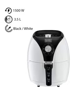 Air Fryer Aerofry ,With Multifunction Air Convection technology ,3.5 L 1500 W AF220-B5-WH, Black / White