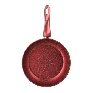 Royalford Frypan With Durable Granite Coating - Aluminium - Red - RF10262-RD