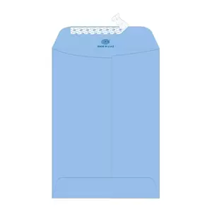 FIS Laid Paper Envelopes Peel & Seal, Pack of 25 Pcs. Blue Color, 7.5 x 5 inch Size, 100 GSM - FSEE1030PBLB25