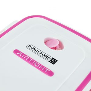 Royalford Air Tight Lunch Box - Plastic - Pink - RF4398PN