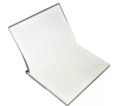 FIS Executive Notebook, Size A4, 80 Sheets Italian Pu Jacket, Black, 5mm Square - FSNBEXA480BKD1