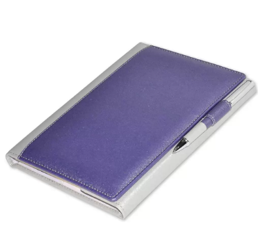 120-Sheets FIS A5 Notebook Single Line 2tone Italian PU Jacket with Magnetic Flap & Pen, Multicolor - FSNBEXA51701