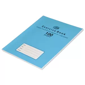 FIS Exercise Book A5 100 Pages 1 Side Plain with Left Margin Pack Of 12