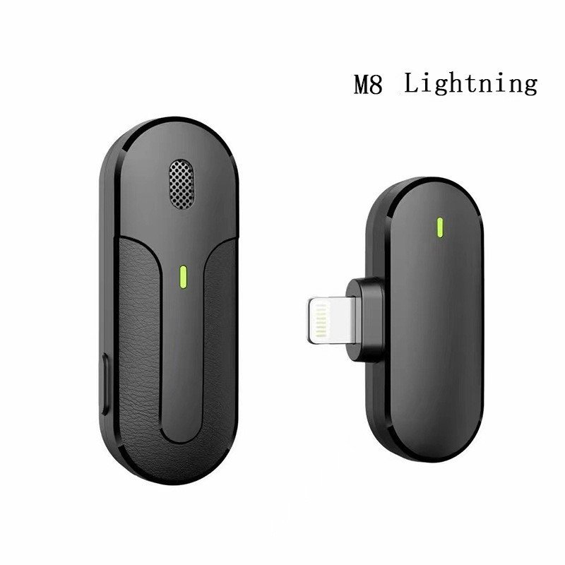 Green Wireless Microphone ( Lightning Connector ) - Black