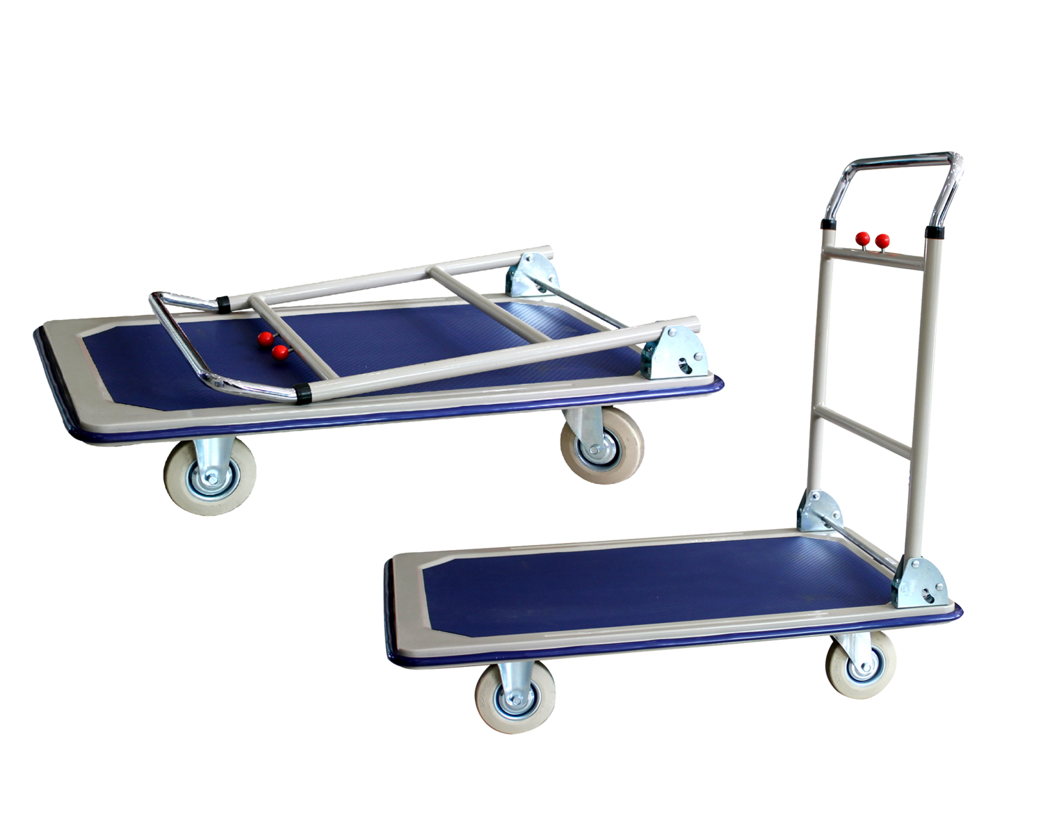 GAZELLE GTDS150 PLATFORM TROLLEY – STEEL BED W/FOLDING HANDLE