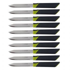 Royalford 12Pcs Fruit Knife Set - Stainless Steel - Black - RF4137GRY