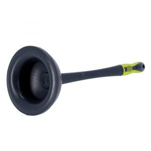 ROYALFORD TOILET PLUNGER - PLASTIC - GREEN & GREY