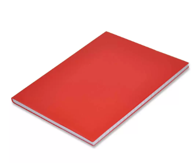 5-Piece FIS PVC Cover Notebook 9X7 Inch, 2-Quires Red - FSNB9X72QPVCRE