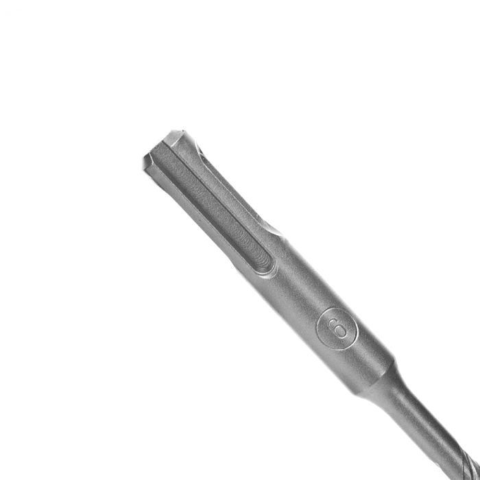 Geepas Chisel Bit Round 6mm - 110mm Long, Perfect For Compacting, Grooving, Cutting & More | 50mm Long Working | Compatible For Drill, Rotary Hammers, And Impact Hammer | Ideal For Plumbers, DIYers, C