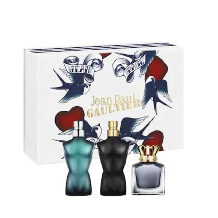 JEAN PAUL GAULTIER (M) MINI SET 3 X 7ML (LE MALE EDT + LE MALE EDP INTENSE + SCANDAL POUR HOMME EDT)