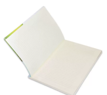 FIS PVC Soft Cover Note Book, Size A4, Single Line with Border, 80 Sheets, White - FSNBPVSLA480WH