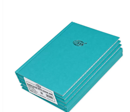 Pack of 5 Pieces 2 Quire Hard Cover Single Ruled Notebook, Size A5 Green