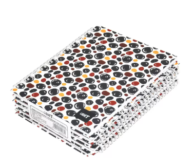 LIGHT Pack of 5 Spiral Hard Cover Notebook, Single Line, 9X7 Inches (22.86 X 20.32 CM) 100 Sheets -LINBS971703