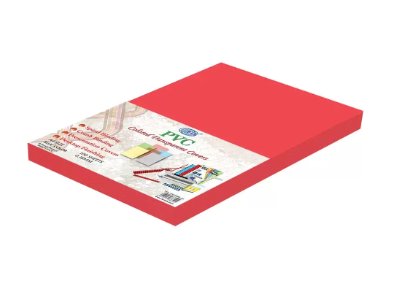 Fis PVC Colored Transparent Covers - 180 Micron, Pocket Of 100 Pieces