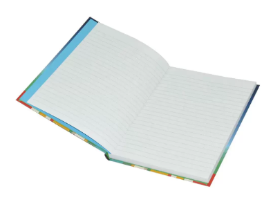 5-Piece Light Hard Cover Notebook, Single Ruled, (100 Sheets), A5 Size - LINBA51608