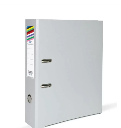 Pack of 50 Pieces Pieces PP Lever Arch Box File Grey