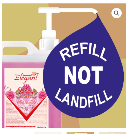 Rose 5 Liter Shower Gel Refill