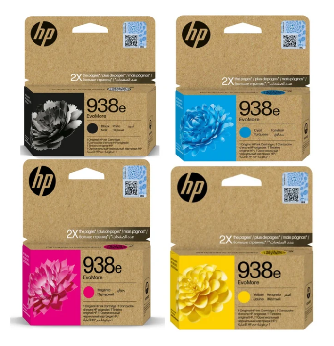 Hp Original 938e EvoMore Cyan Ink Cartridge