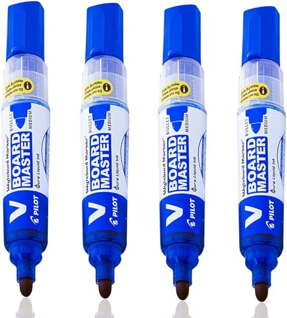 Pilot V Board Master Whiteboard Marker Chisel - Blue (box/12pcs)