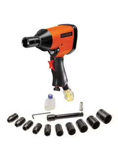 Pneumatic Tool Set Orange/Black/Red 30cm