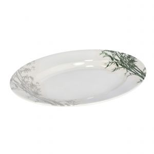 Royalford 14"Oval Plate 1X24 - Melamine - White