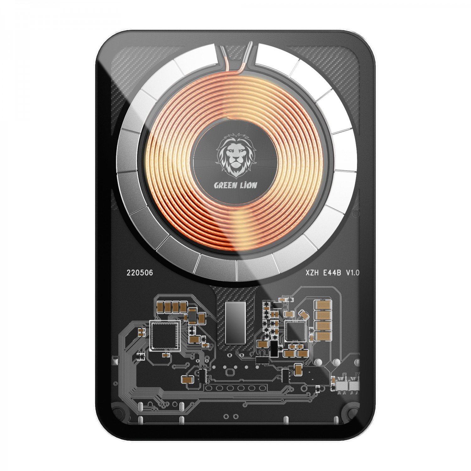 Green Transparent Magsafe Power Bank 10000mAh ( QC 22.5W + PD 20W ) 15W - Black