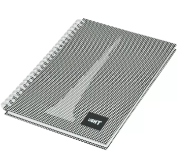 5-Piece Light Spiral Hard Cover Notebook Single Line A5, 100-Sheets - LINBSA51706