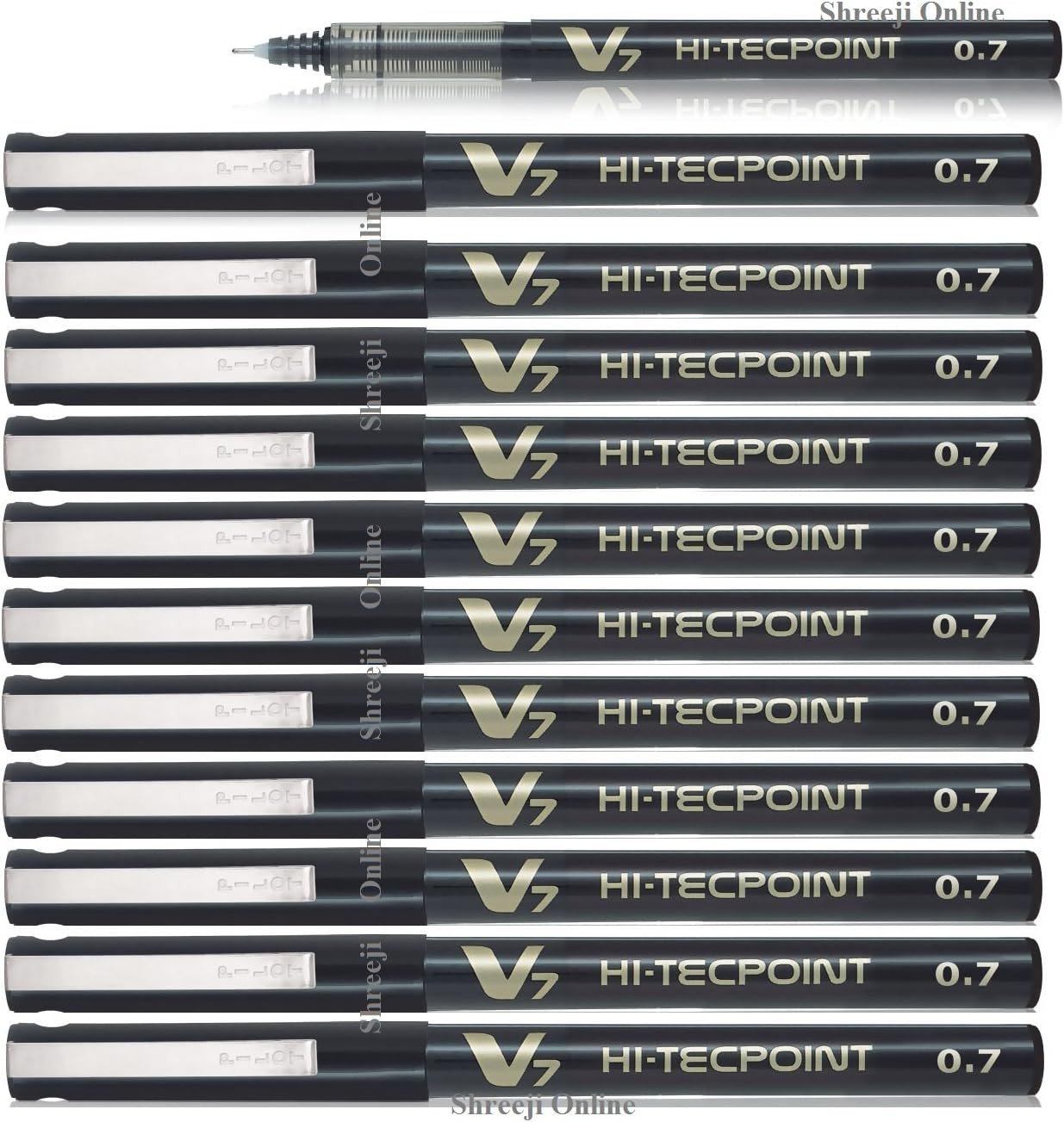Pilot V7 Hi-Tecpoint BX-V7 Roller Ball Pen 0.7mm Black