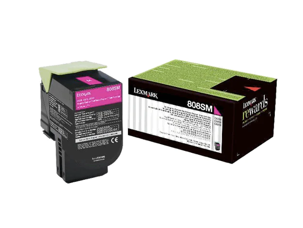 Lexmark 80C8SM0 Magenta Standard Yield Toner Cartridge