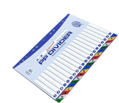 Pack of 18 Pieces A4 PP Index Divider Blue