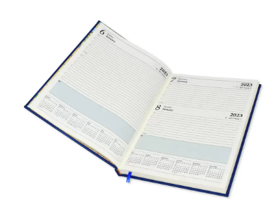 FIS A4 Diary 2023 English (Saturday & Sunday Combined) Brown - FSDI47EP23BR