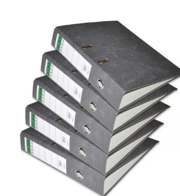 Pack of 10 pieces FIS Alba Rado Lever Arch File, 8cm Spine, F/S Size, Origin: Made in U.A.E. - FSBF8ALFIX10