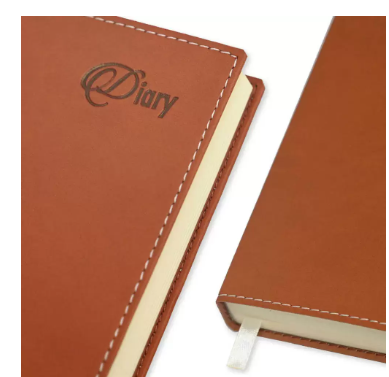 FIS A5 Diary 2024 (English) Brown - FSDI17E24BR