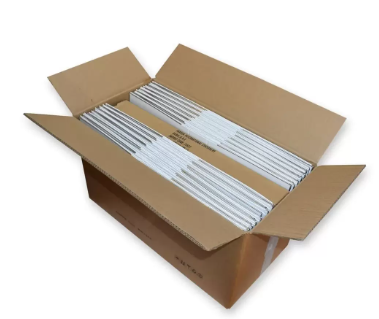 FIS 50 Pieces PP Lever Arch Box File White - FSBF8PWH