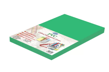 Fis PVC Colored Transparent Covers - 180 Micron, Pocket Of 100 Pieces