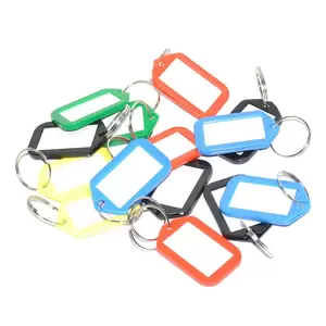 FIS Key Rings 25 Pieces Per Pack, Assorted Colors, 5 x 3 cm Size - FSKCB-10