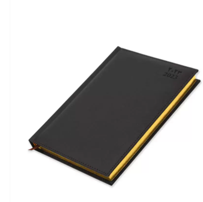 FIS Golden A5 Diary 2023 (Arabic/English) Dark Brown - FSDI26AEG23DBR
