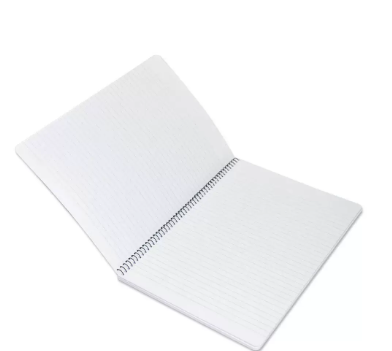 FIS Pack of 5 Hard Cover Notebook, Size A4, Single Line, 100 Sheets - FSNBA419-02